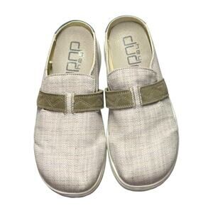 HeyDude Nora Pink Peony Mule Shoes Womens Size 11 Canvas Slip On